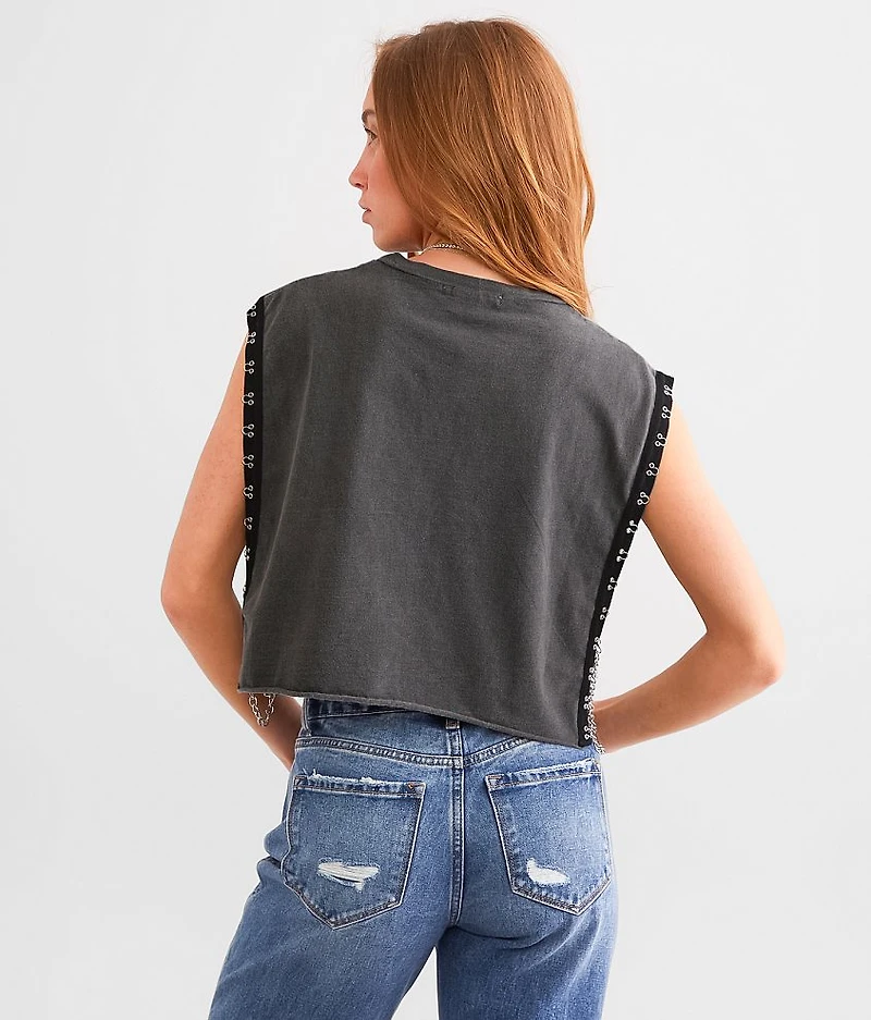 Washed Muscle Tank Top