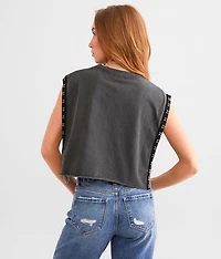 Washed Muscle Tank Top