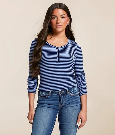 FITZ + EDDI Striped Henley