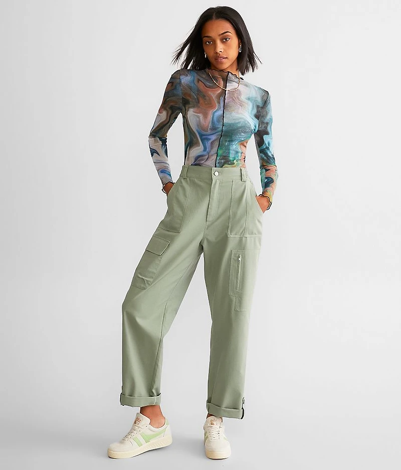 Sheer Marble Mesh Top