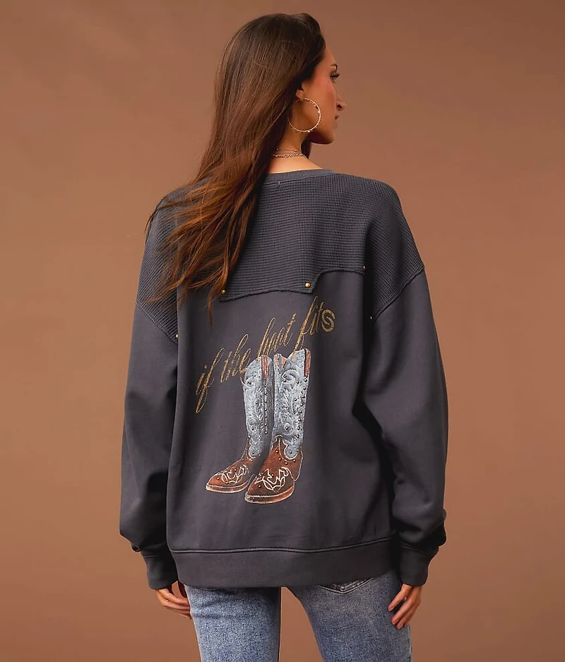 If The Boot Fits Pullover