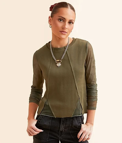 Exposed Seam Top