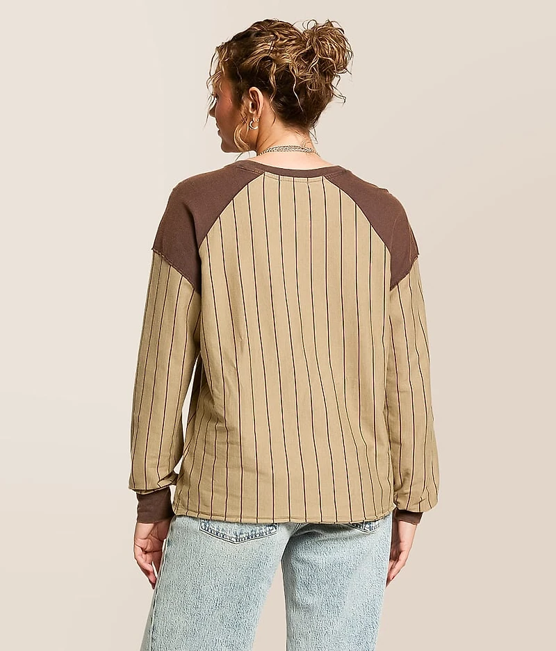 Washed Raglan Sleeve Top