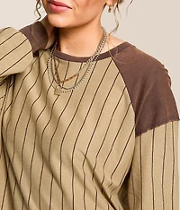 Washed Raglan Sleeve Top
