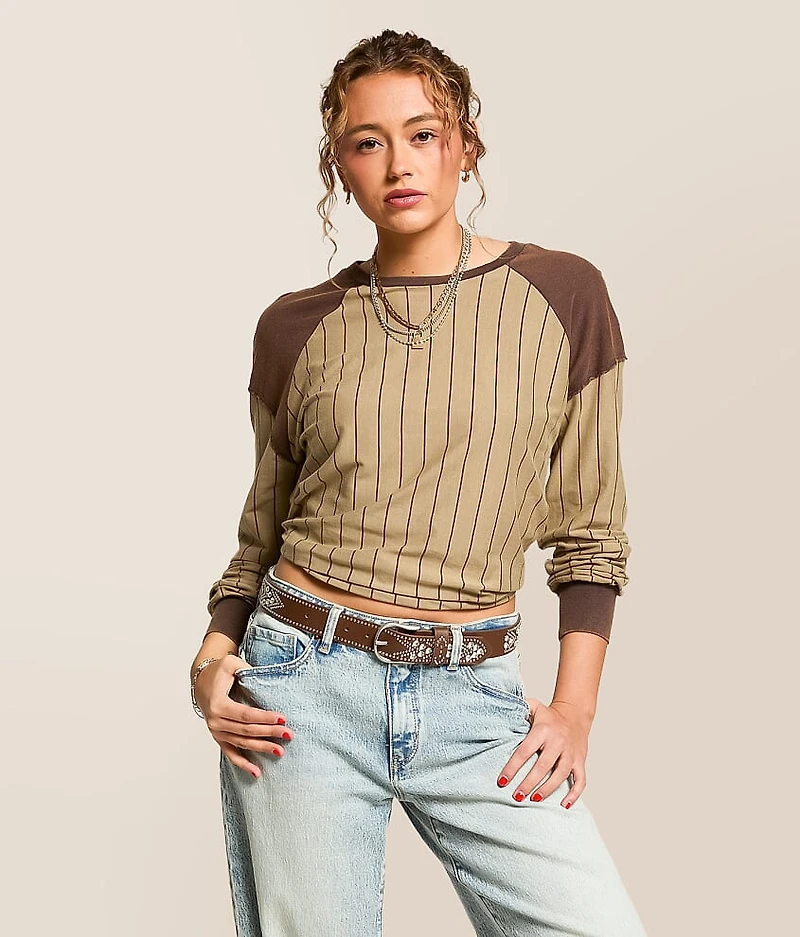 Washed Raglan Sleeve Top