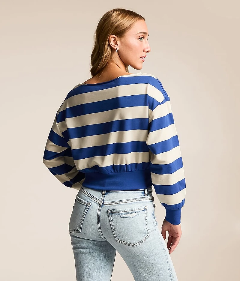 Striped Off The Shoulder Top