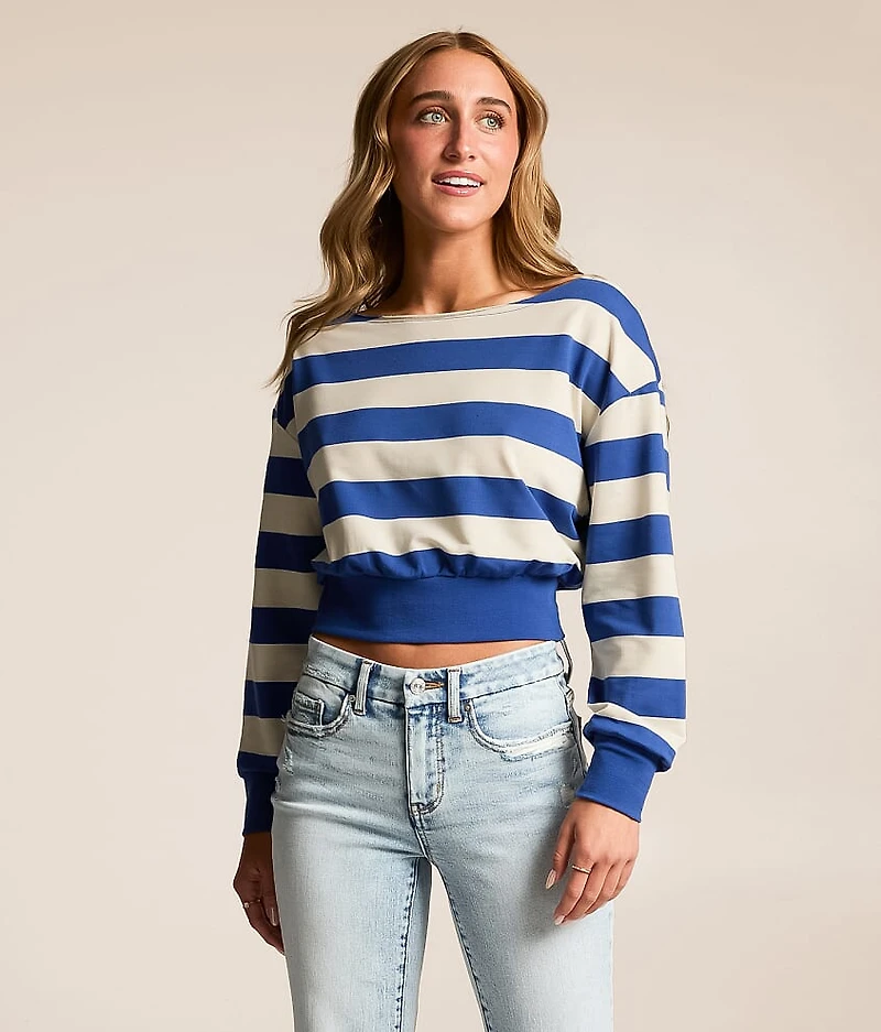 Striped Off The Shoulder Top