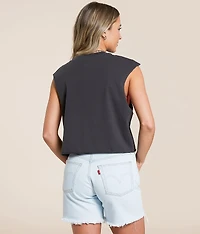 Wild Rose Muscle Tank Top