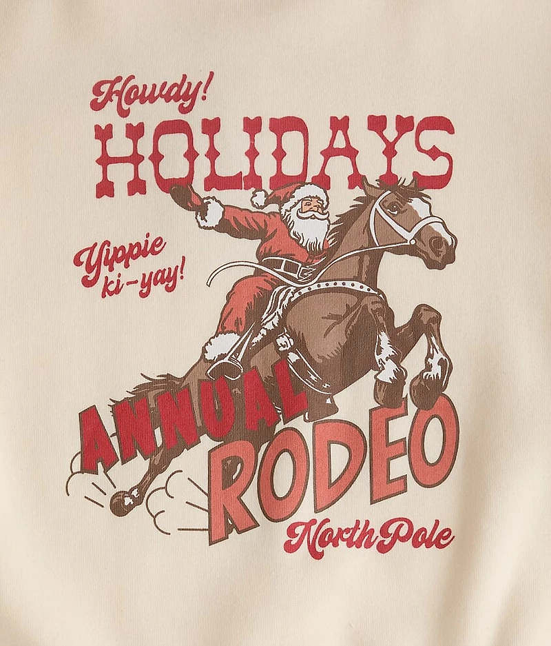 Girls - Santa Rodeo Holiday Pullover