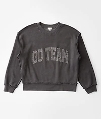 Girls - Go Team Washed Pullover