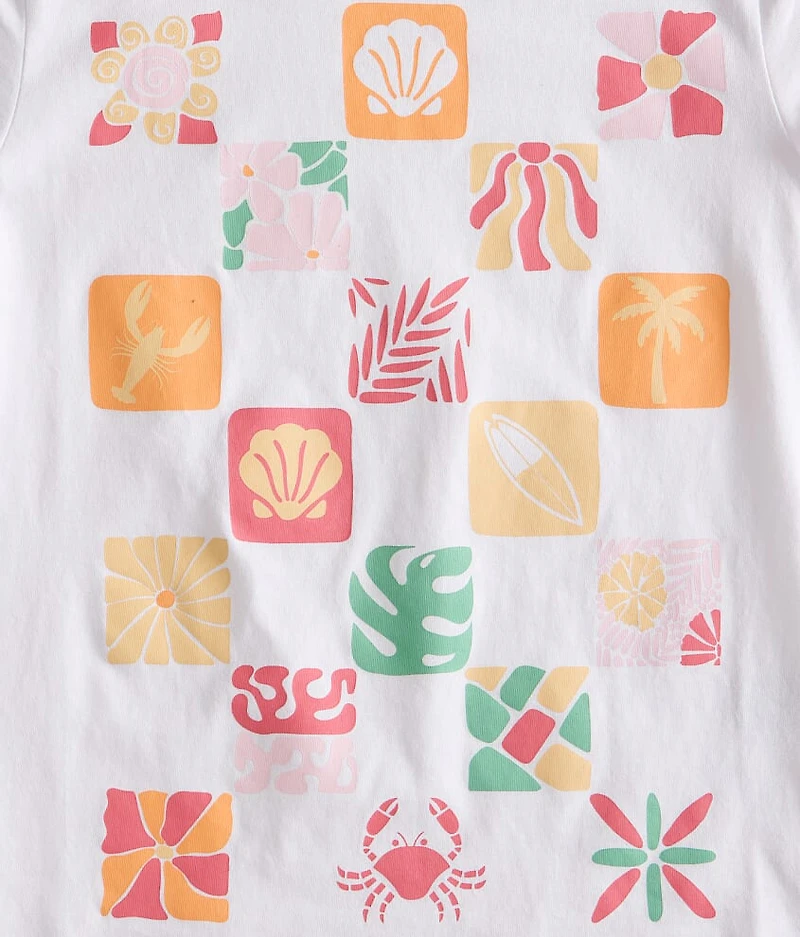 Girls - Checkered Coast Oversized T-Shirt