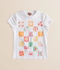 Girls - Checkered Coast Oversized T-Shirt