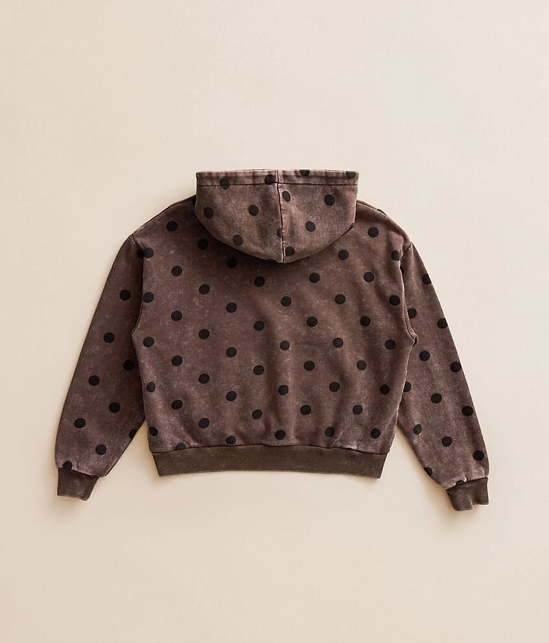 Girls - Polka Dot Hooded Sweatshirt