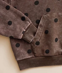 Girls - Polka Dot Hooded Sweatshirt