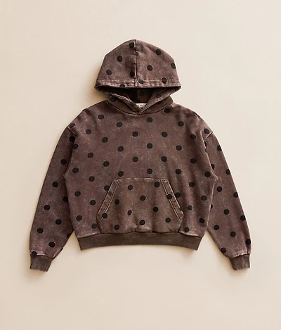 Girls - Polka Dot Hooded Sweatshirt
