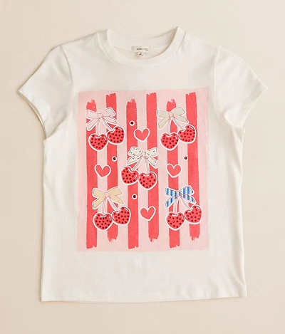 Girls - Rhinestone Cherries T-Shirt