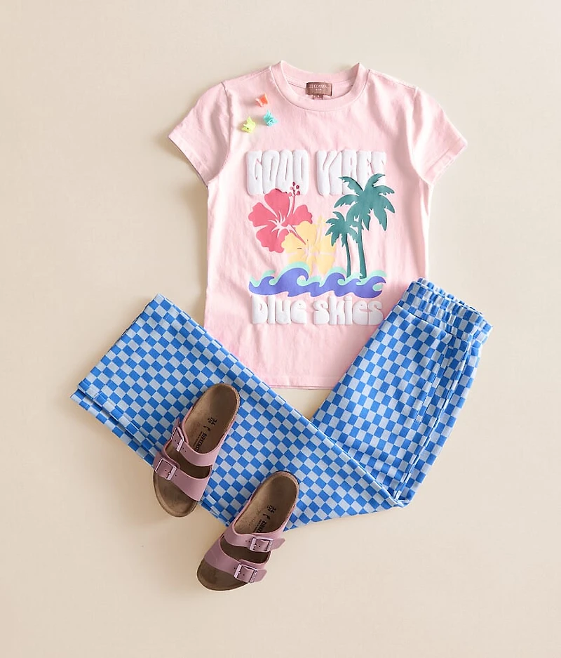 Girls - Good Vibes Blue Skies Oversized T-Shirt