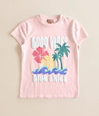 Girls - Good Vibes Blue Skies Oversized T-Shirt