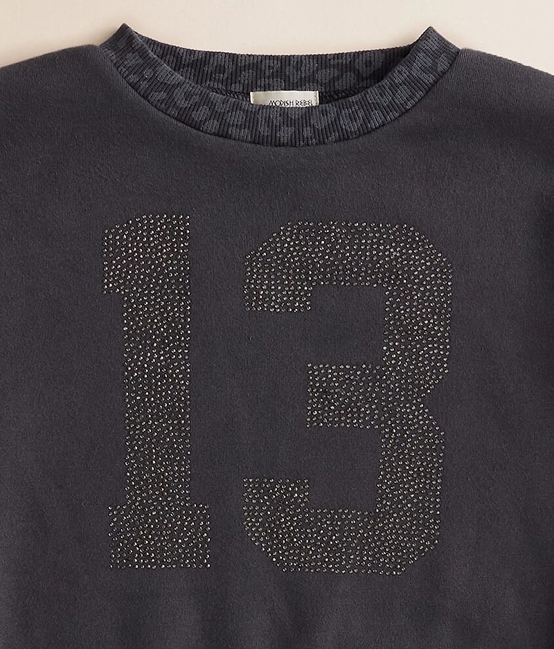 Girls - Rhinestone 13 Pullover