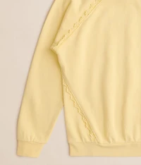 Girls - Crochet Trim Pullover