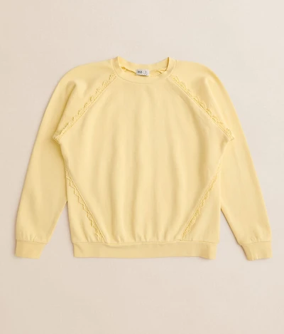 Girls - BKE Crochet Trim Pullover