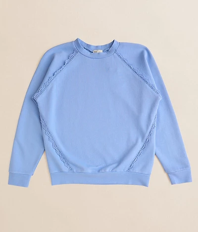 Girls - Crochet Trim Pullover