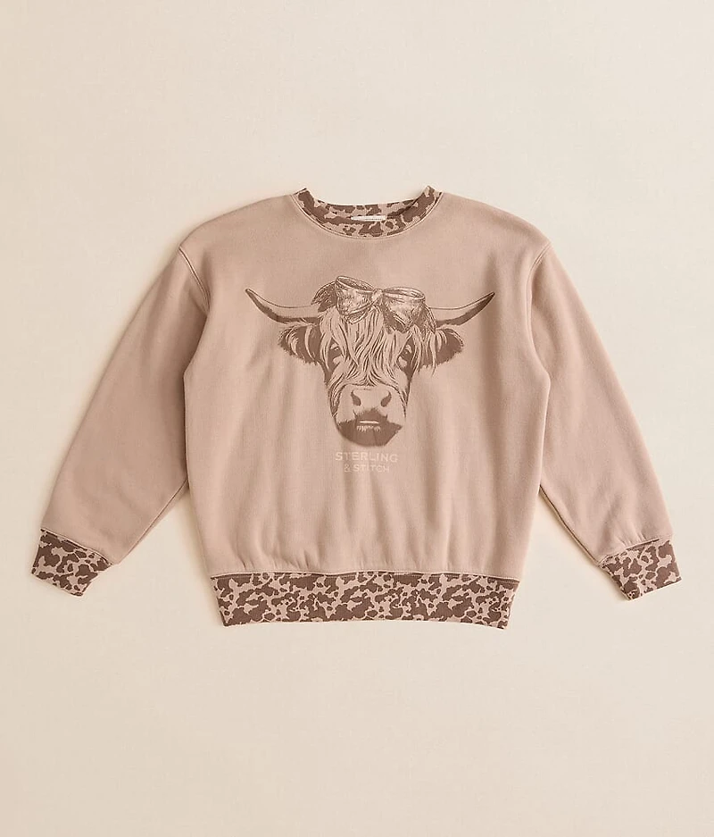 Girls - Highland Cow Pullover