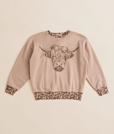 Girls - Highland Cow Pullover