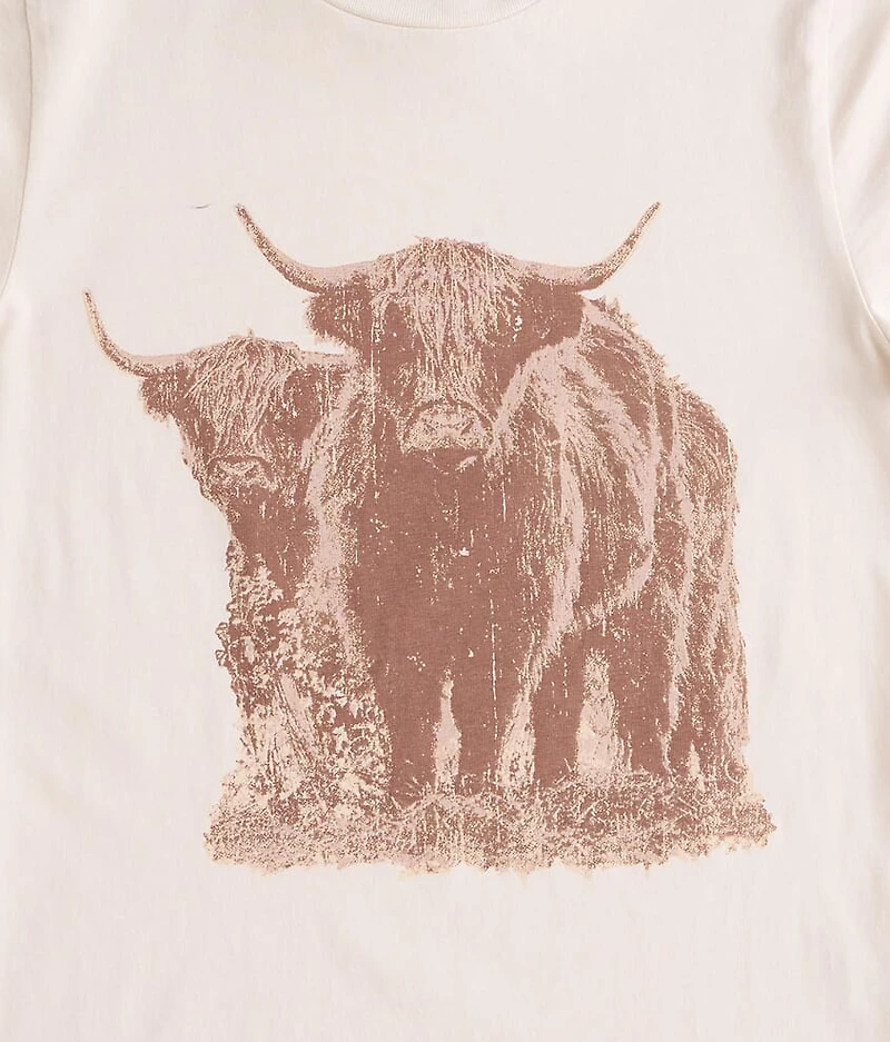Girls - Cow Oversized T-Shirt