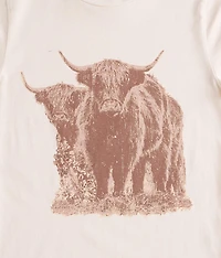 Girls - Cow Oversized T-Shirt
