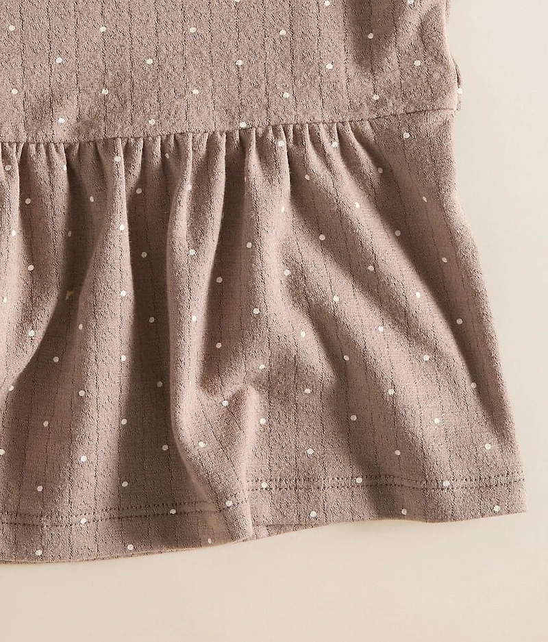 Girls - Polka Dot Peplum Top