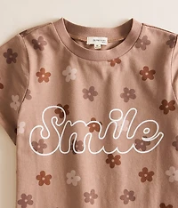 Girls - Smile Floral T-Shirt