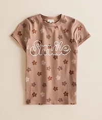Girls - Smile Floral T-Shirt