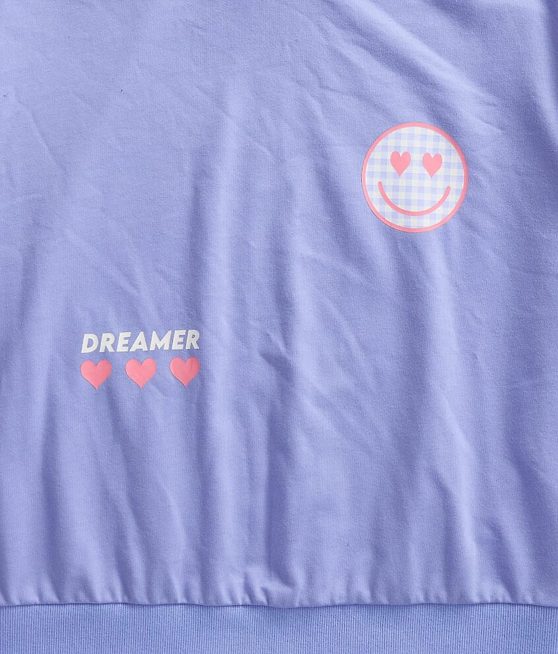 Girls - Dreamer Smiley Hooded Sweatshirt