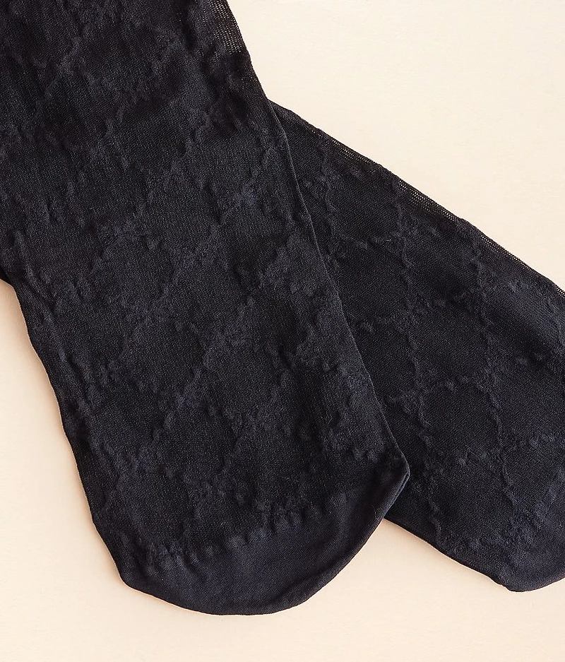 Ribbon Chain Mesh Tights