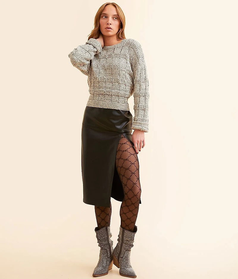 Ribbon Chain Mesh Tights