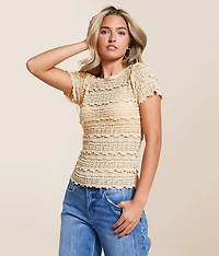 Free People Angelina Lace Top