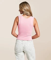 Clean Lines Cropped Muscle Cami Tank Top