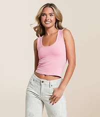 Clean Lines Cropped Muscle Cami Tank Top