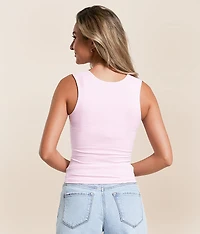 Clean Lines Cropped Muscle Cami Tank Top