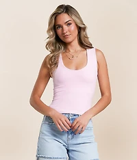 Clean Lines Cropped Muscle Cami Tank Top