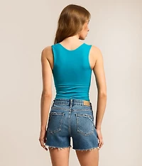 Clean Lines Cropped Muscle Cami Tank Top