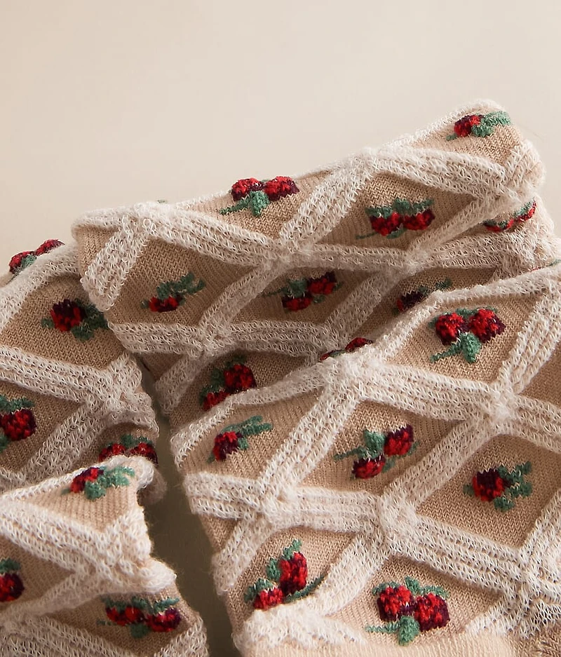 Floral Jacquard Socks