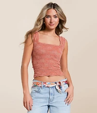 Love Letter Cropped Cami Tank Top