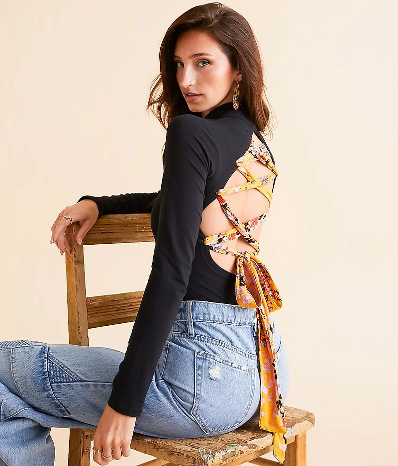 Straps Back Bodysuit