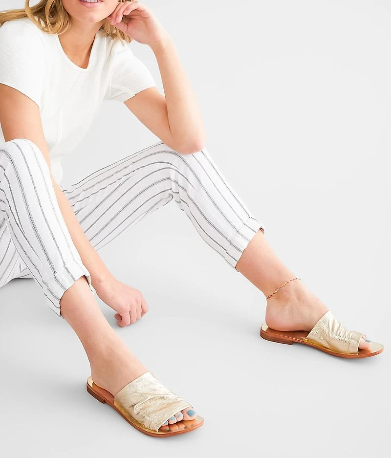 Vicente Leather Slide Sandal