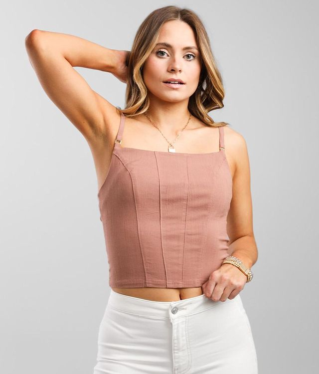 Free People Back On Track Cropped Cami Tank Top