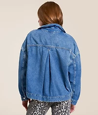 Opal Swing Oversized Denim Jacket