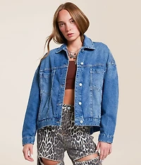 Opal Swing Oversized Denim Jacket