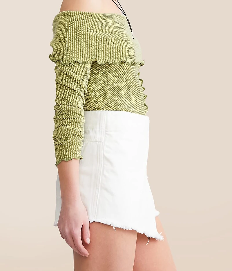 Emmy Denim Wrap Skort